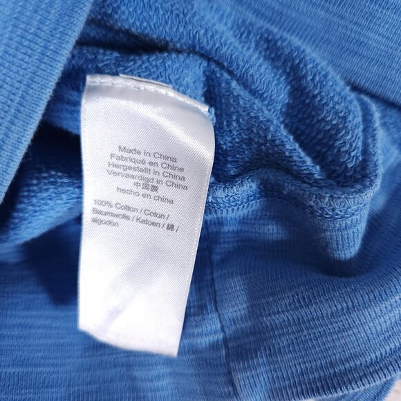 J. Crew Vintage Fleece Cotton Terry Hoodie Womens Small Blue Pullover Pocket - Picture 12 of 16